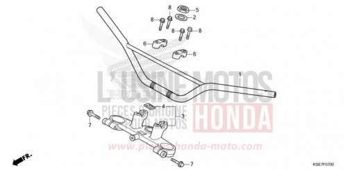 ROHRGRIFF/OBERE BRUECKE CRF150RBN de 2022